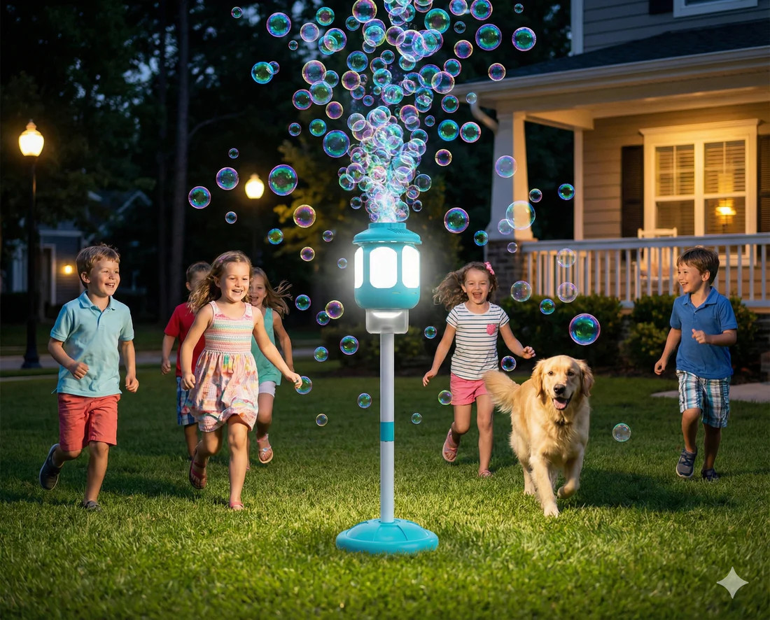 Glow Fx Bubble Lantern Blue - PlayMatters Toys