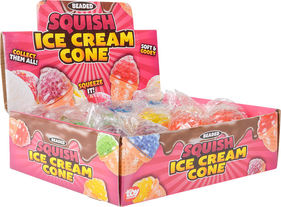 3.5\" Squeezy Bead Ice Cream Cone 2