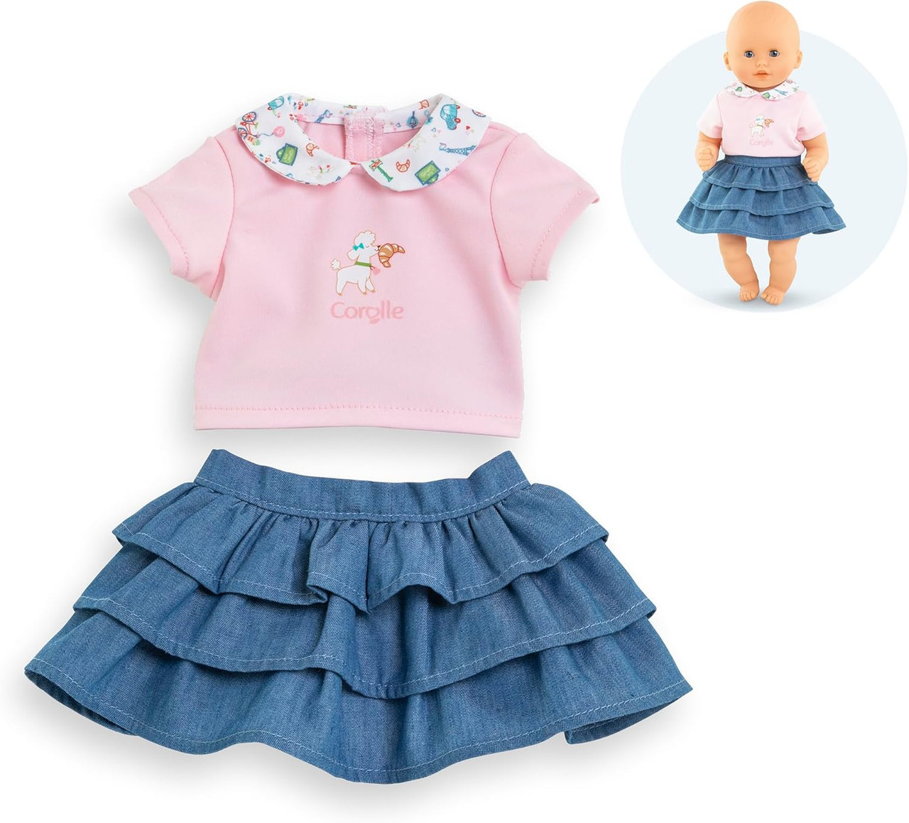 T Shirt And Skirt 12 Inch