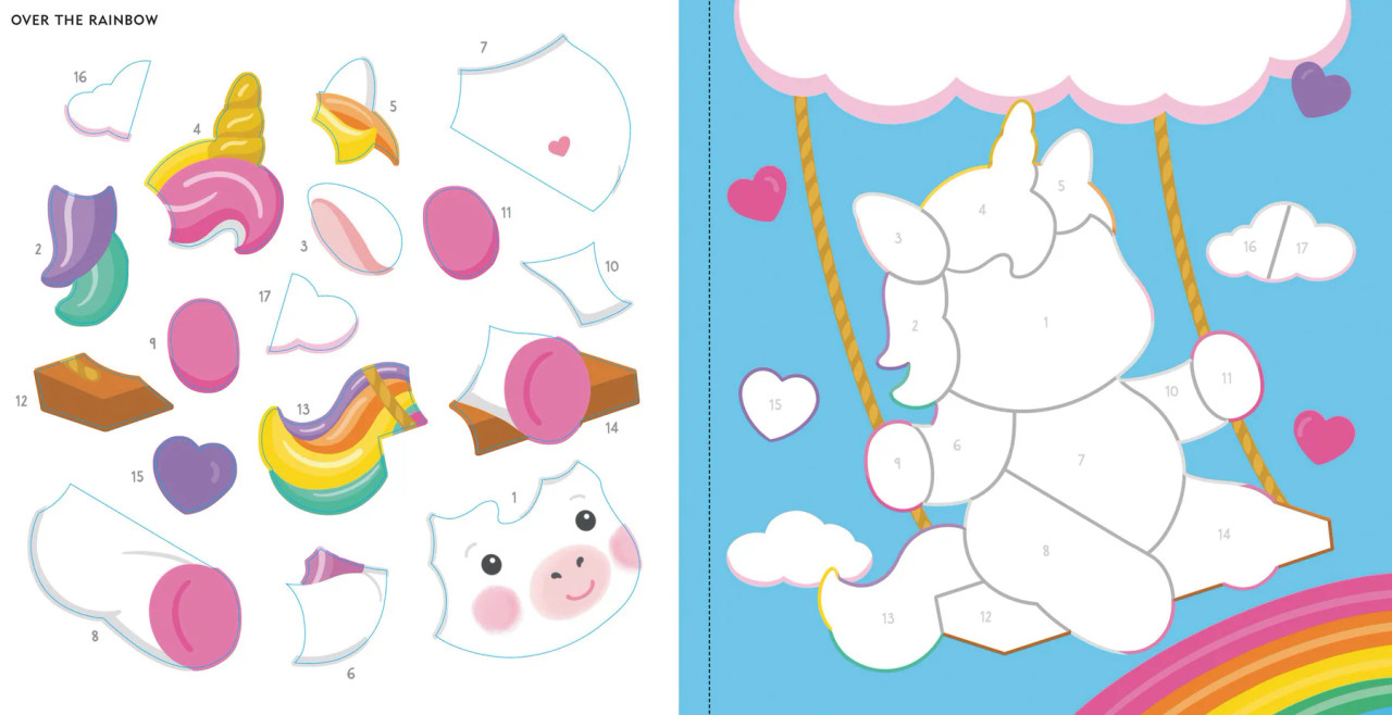 Baby Unicorn Spa My First Color By Sticker