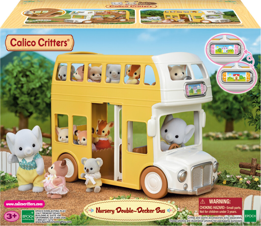Calico Critters Nursery Double Decker Bus  1