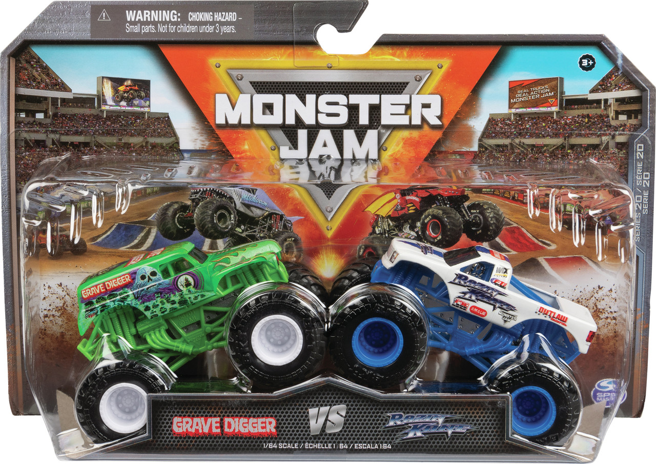 Monster Jam Official Alien Invasion Vs. Bakugan Dragonoid Die-Cast Monster Trucks, 1:64 Scale 3