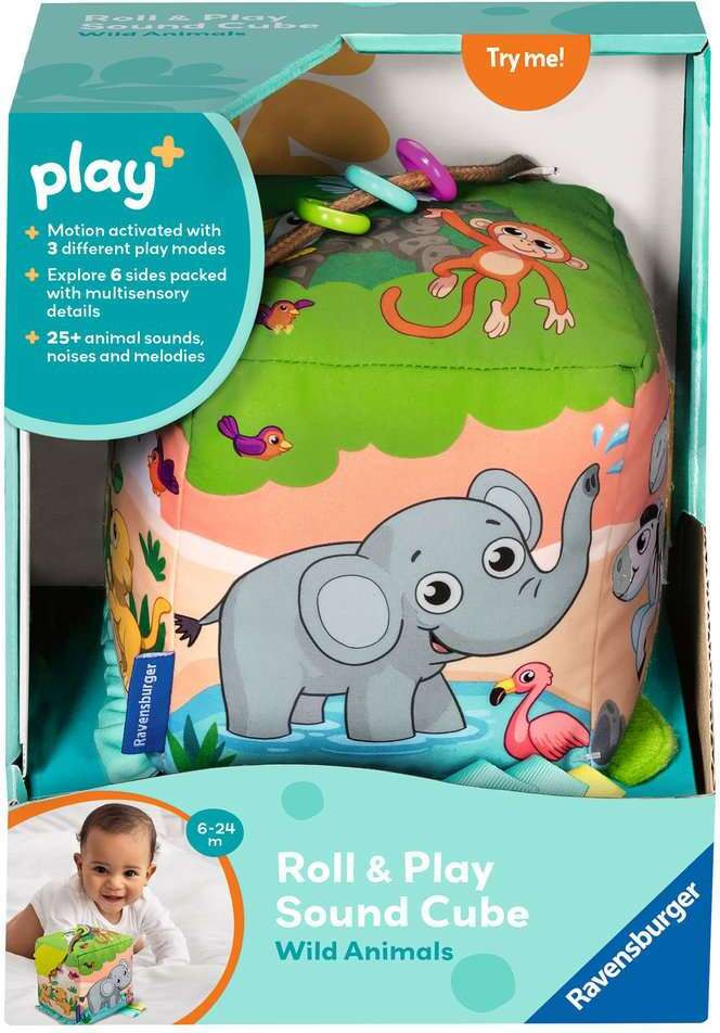Roll & Play Sound Cube: Wild Animals 1