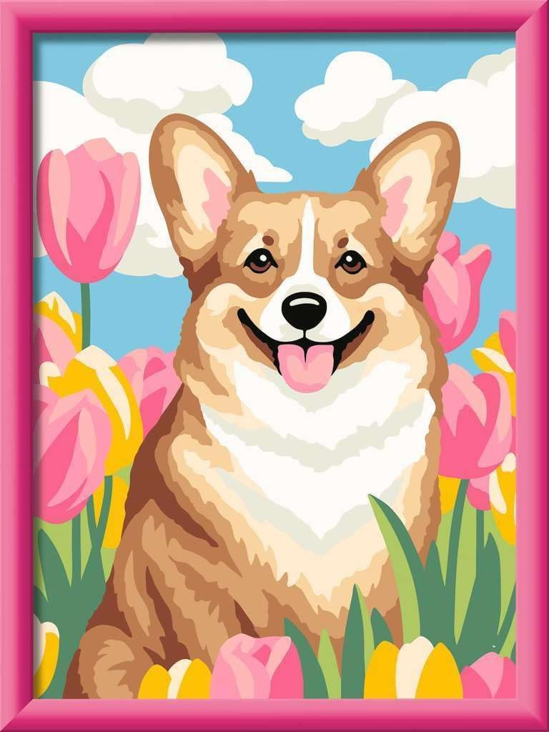 Floral Corgi Creart