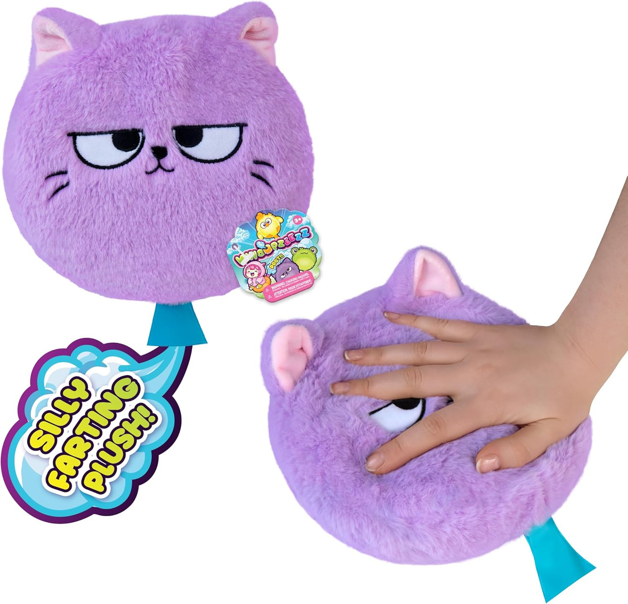 猫用クッション型おもちゃ（青・紫） Whoopzeezz Plush - PlayMatters Toys