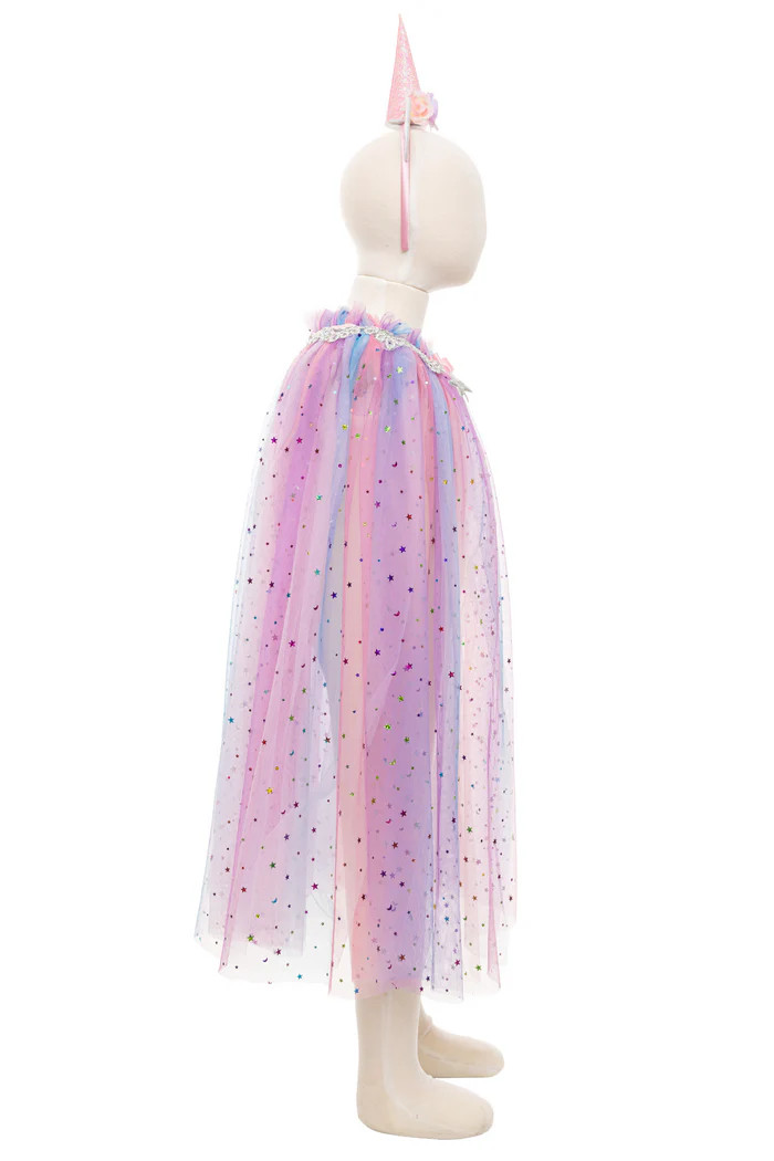 Unicorn Sparkle Cape And Headband Size 4-6