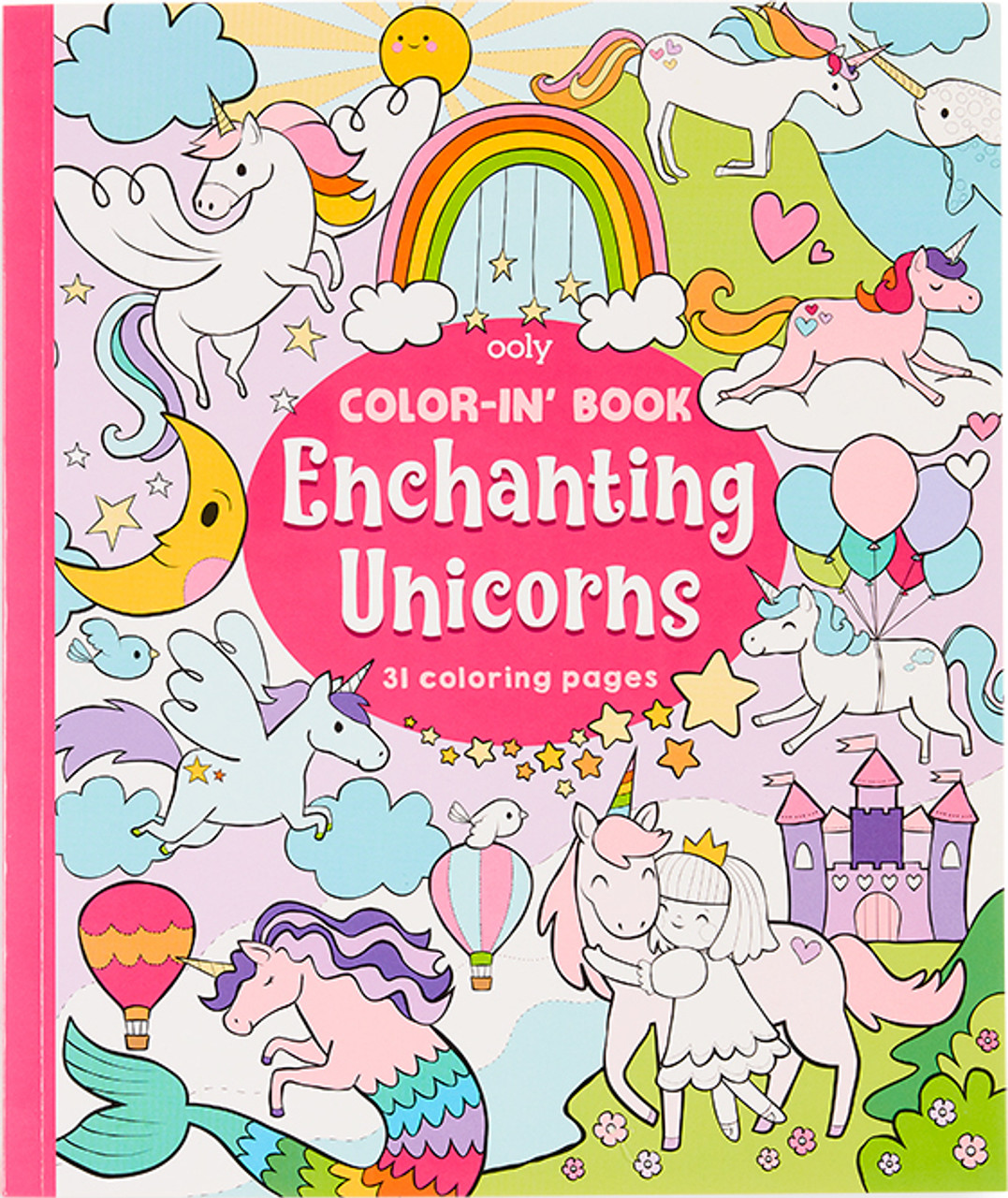 Enchanting Unicorns Color-In' Book