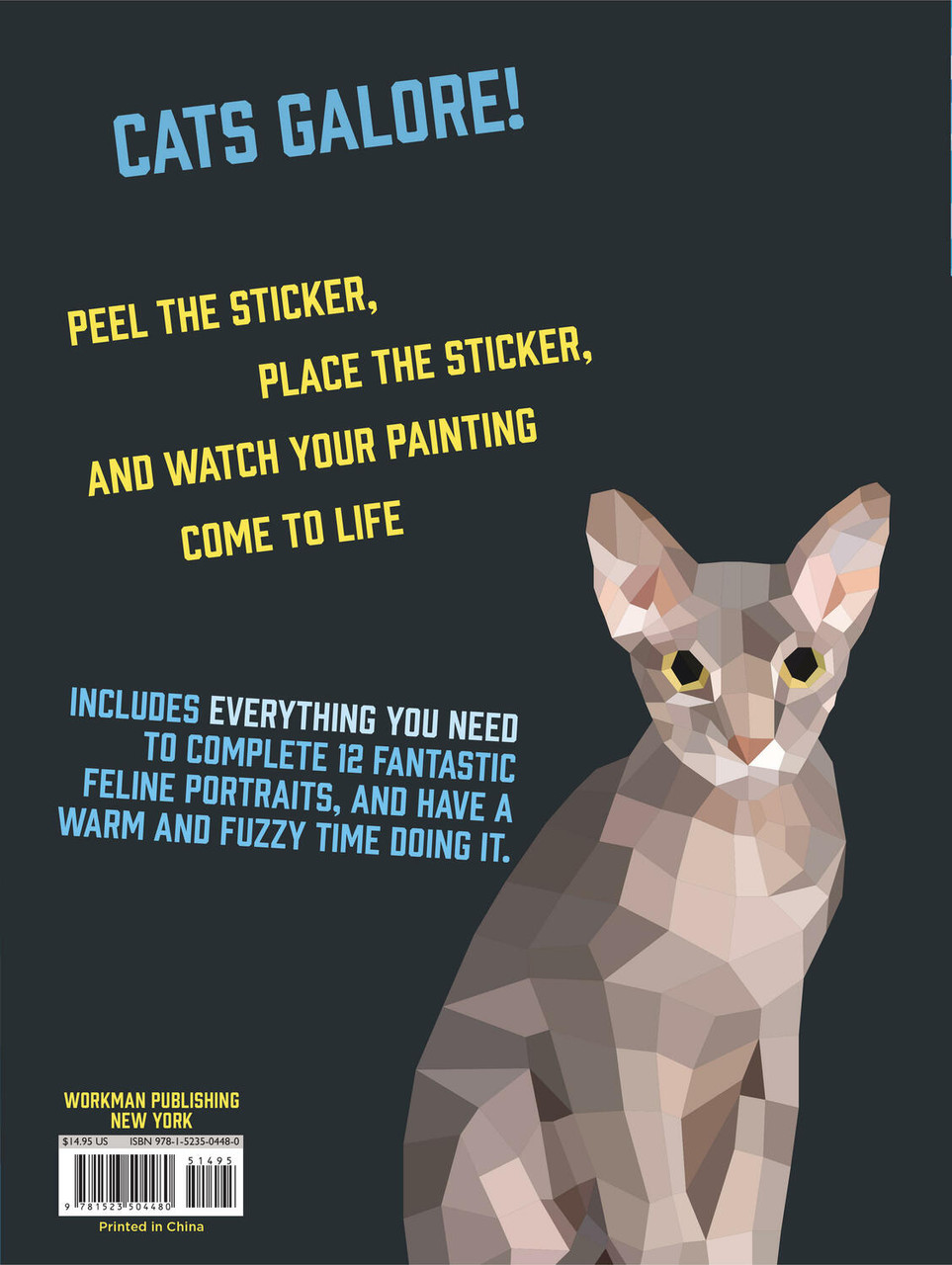 Paint by Sticker: Cats: Create 12 Stunning Images One Sticker at a Time! 2