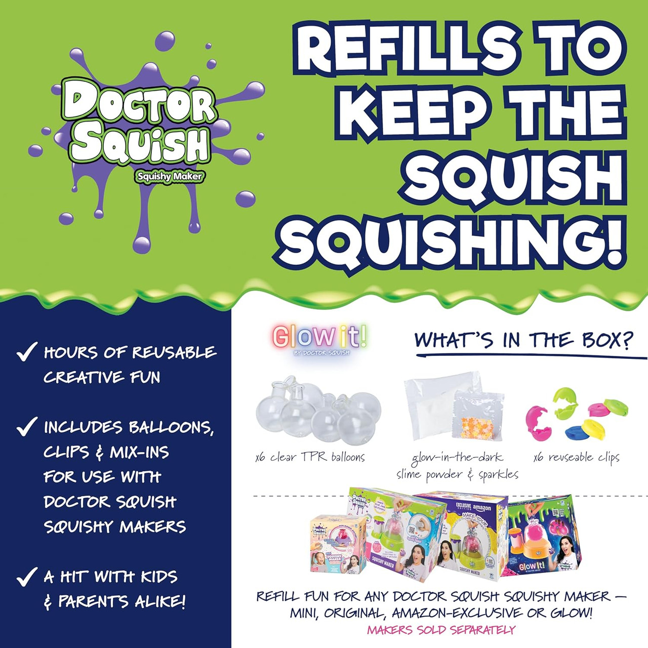 Doctor Squish Squishy Glow It Refill