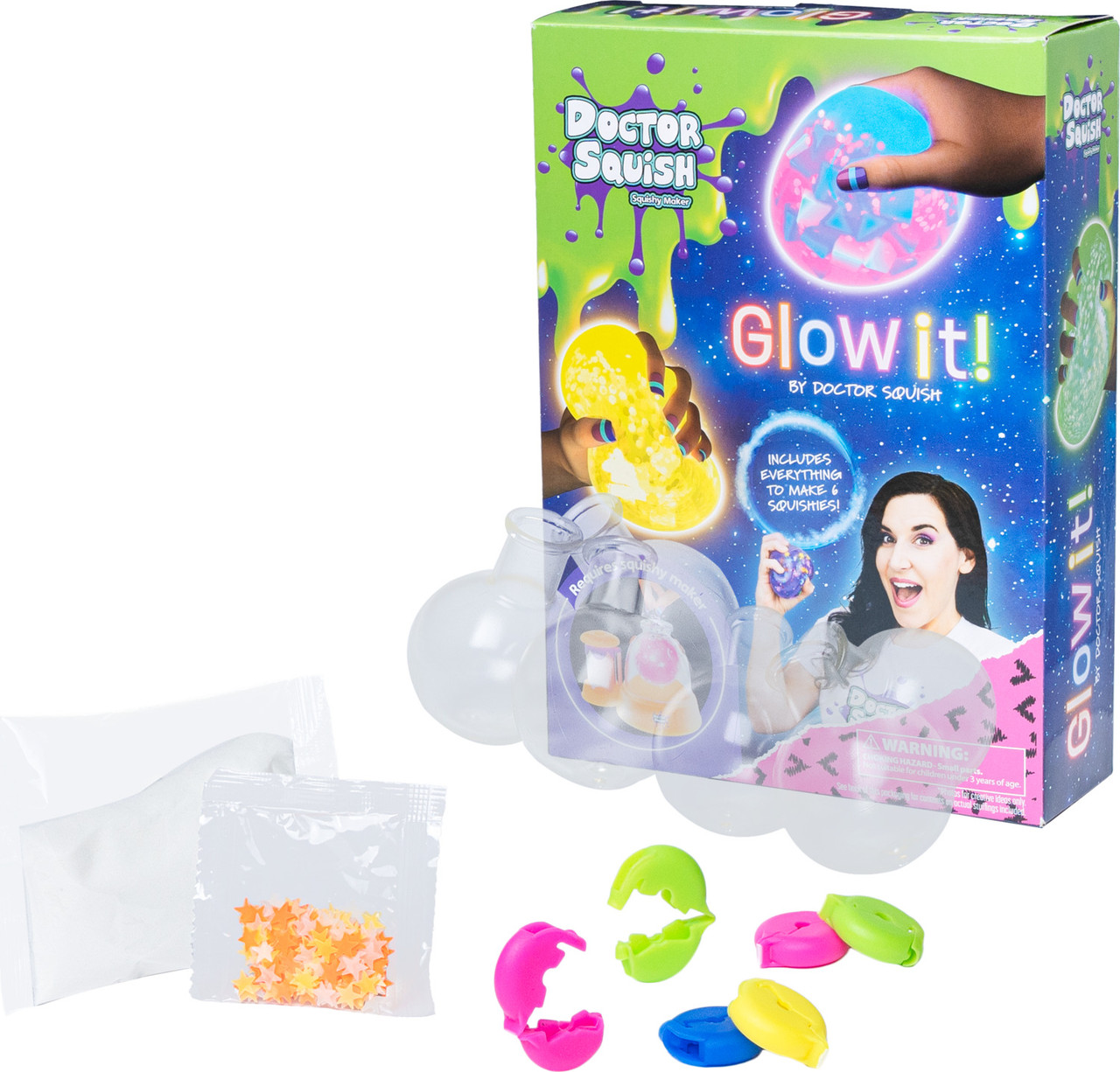Doctor Squish Squishy Pack Refill, Glow-It Edition 5