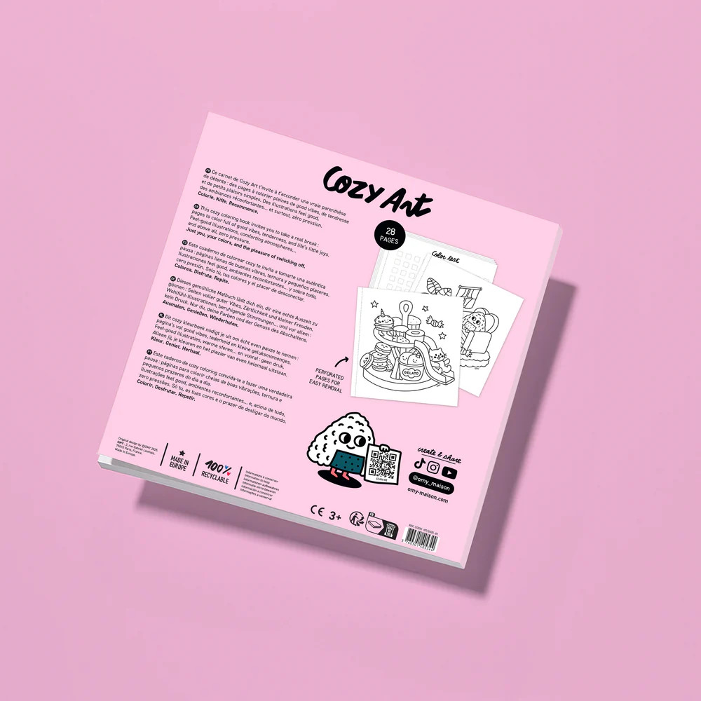 Cozy Art Notebook Kawaii Coloring Book