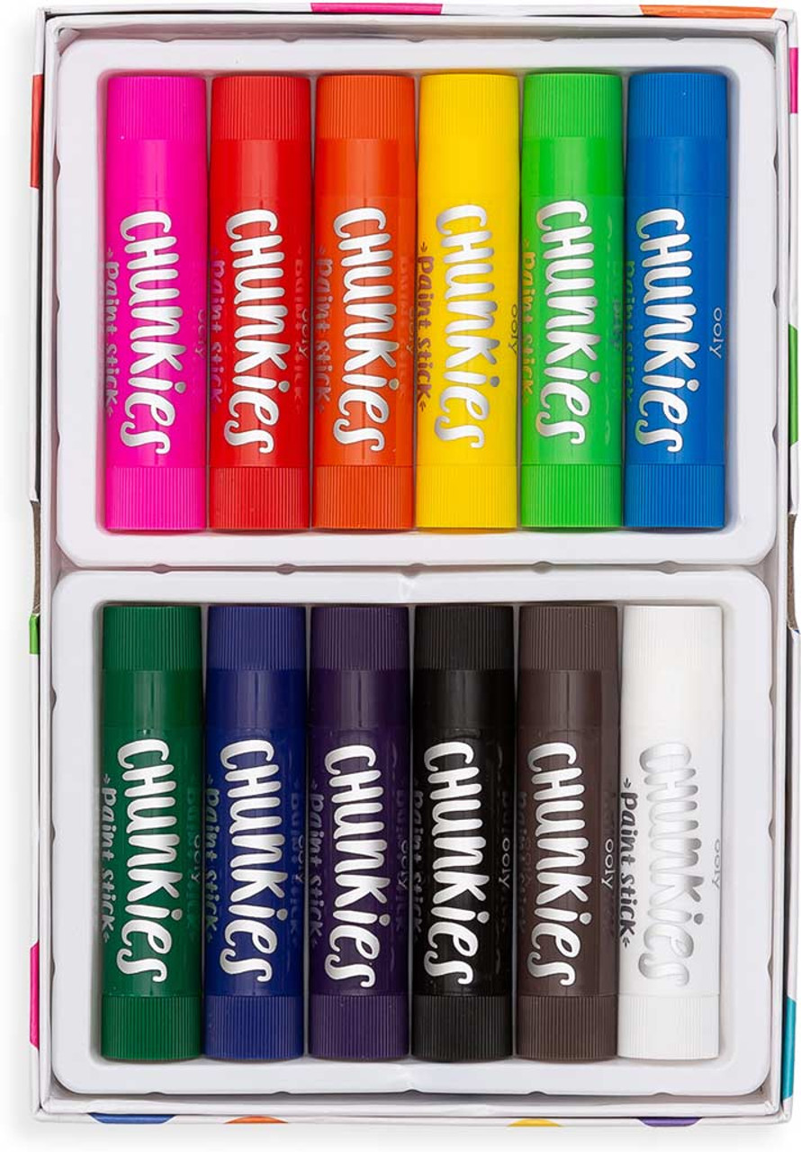 Ooly Chunkies Paint Sticks - Original Pack (Set Of 12)