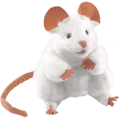 Folkmanis White Mouse Puppet 1