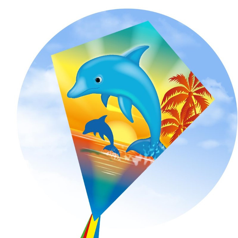 Dolphin Sunset Kite Kite