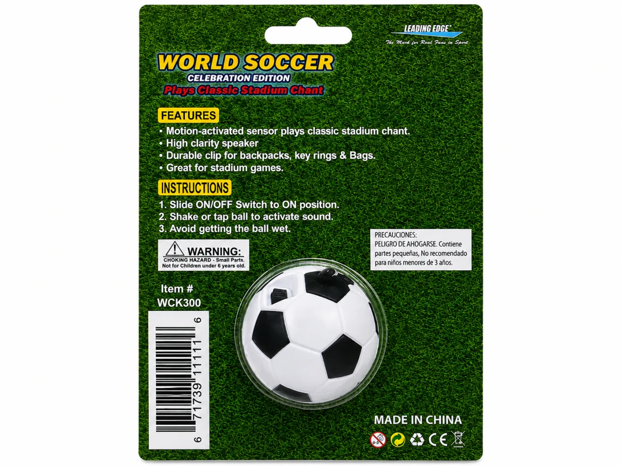 World Soccer Celebration Keychain