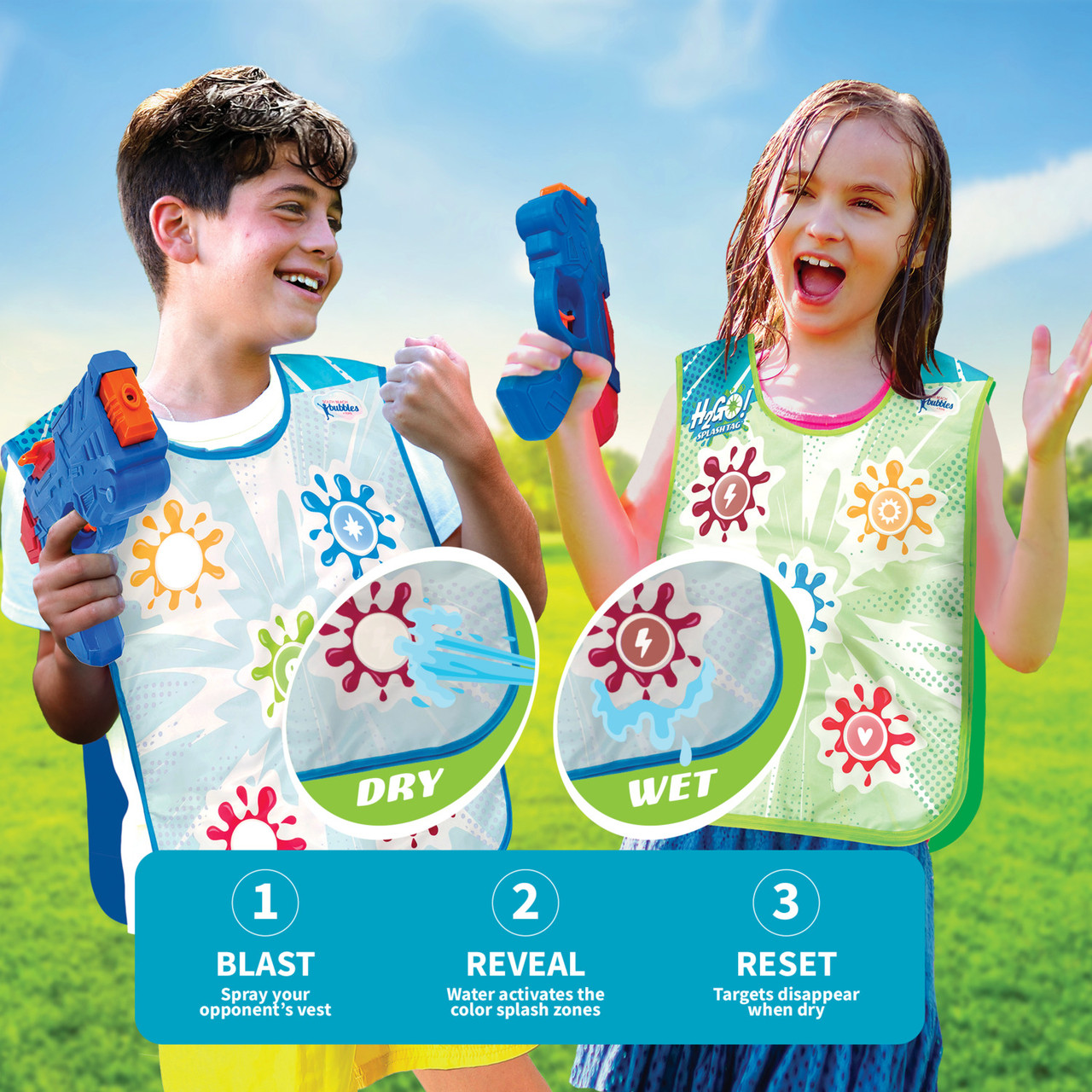 H2-Go! Splash Tag with Color Reveal Vests 2