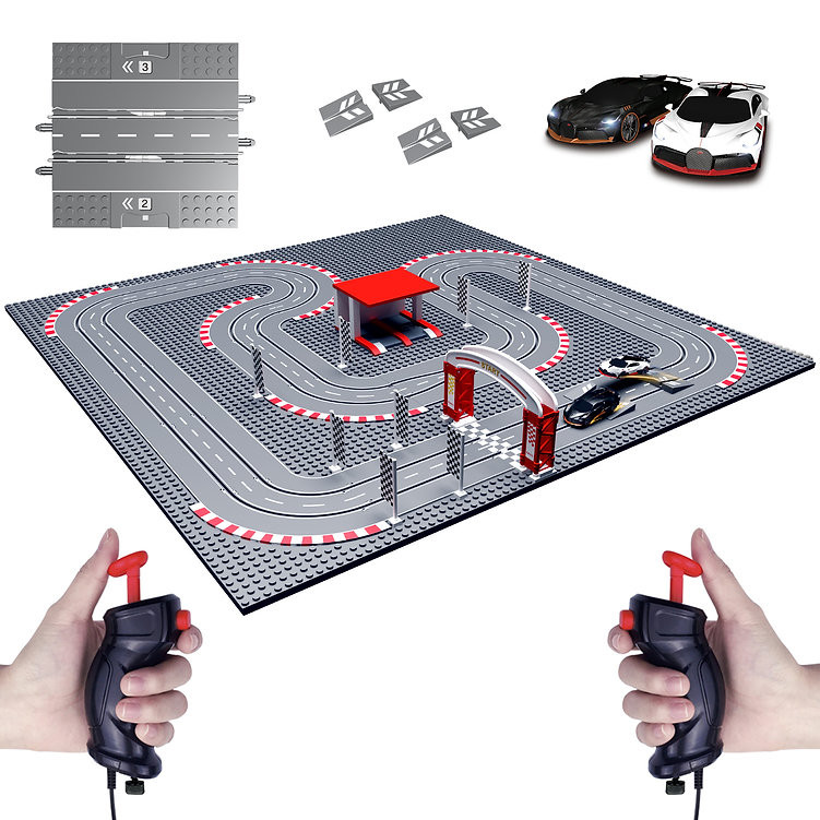 Turbo City Large Track With 2 Bugatti Cars