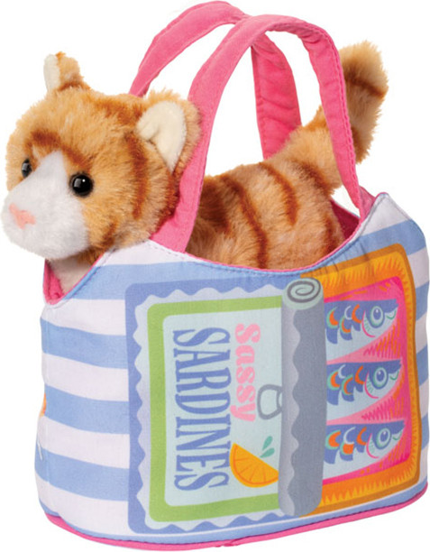 Sardine Sassy Pet Sak w/ Striped Cat 1