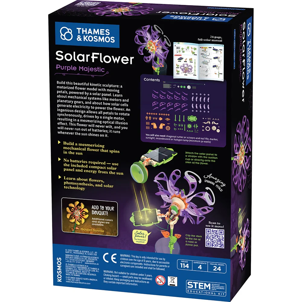 Purple Majestic Solar Flower