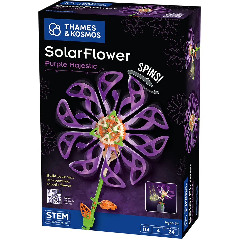 Purple Majestic Solar Flower