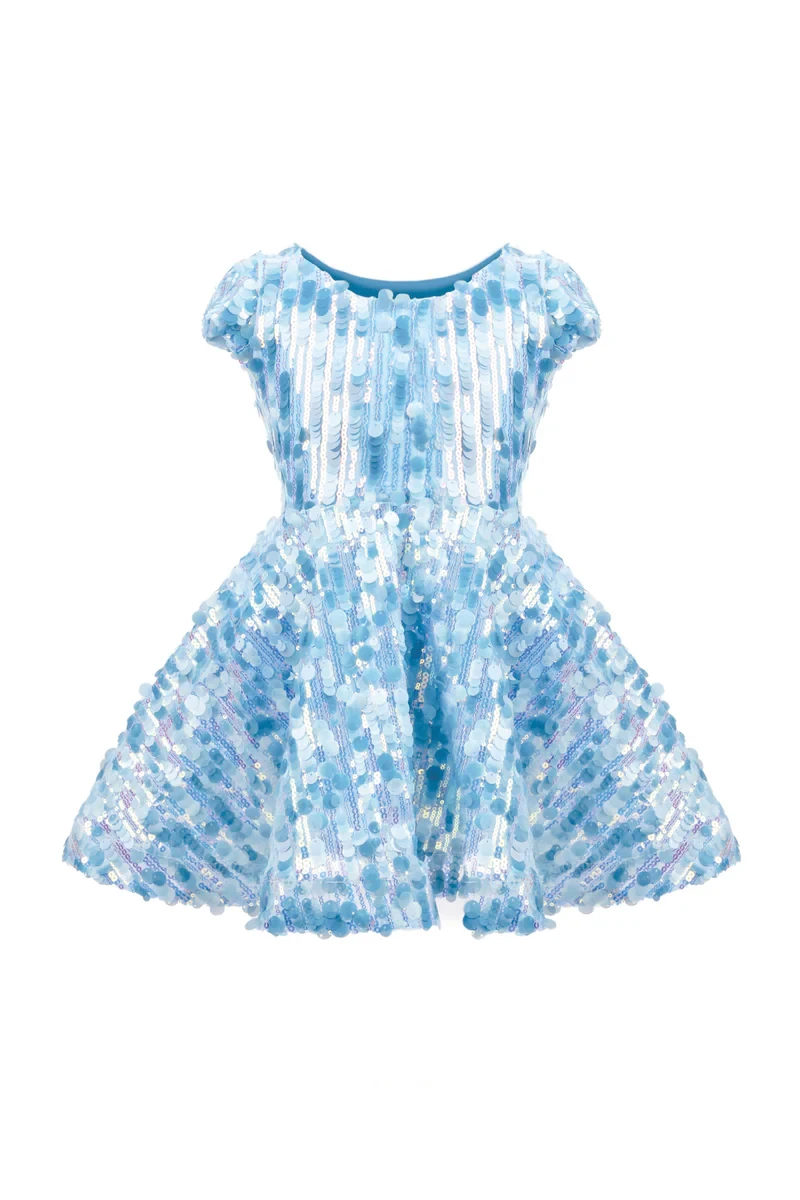 Sequins Concert Queen Dress Blue Size 3 - 4