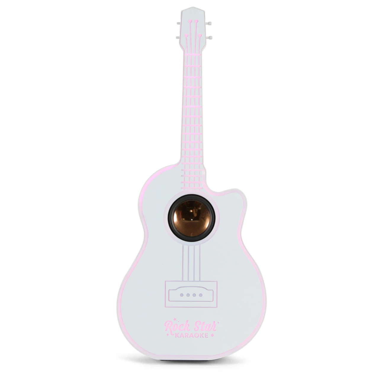 Guitar Led Bluetooth Speaker With Wireless Karaoke Microphone