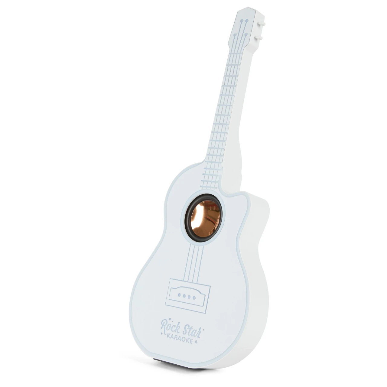 Guitar Led Bluetooth Speaker With Wireless Karaoke Microphone