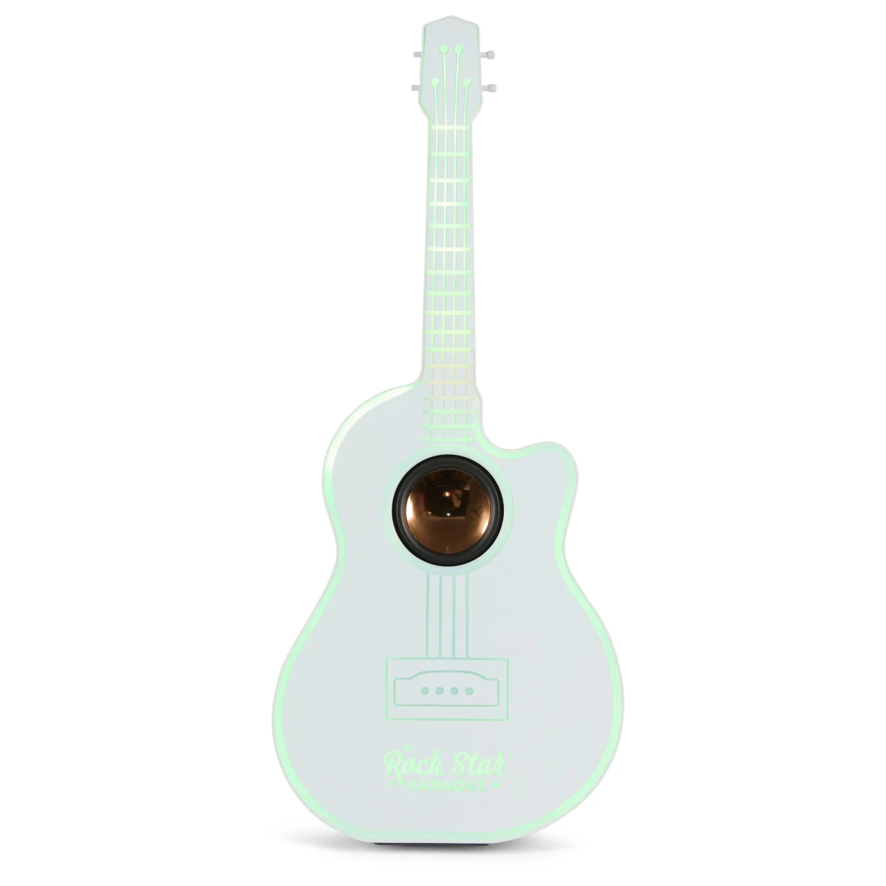 Guitar Led Bluetooth Speaker With Wireless Karaoke Microphone