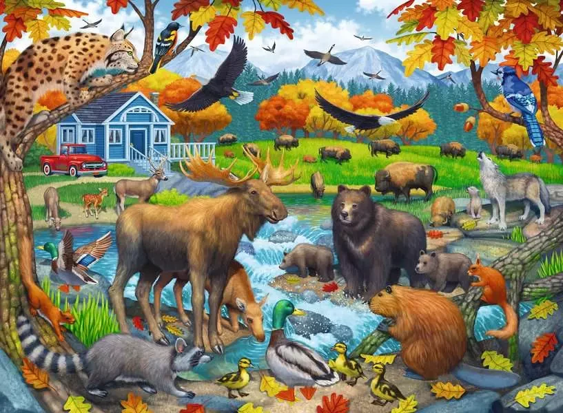 Wildlife Gathering 150 Piece