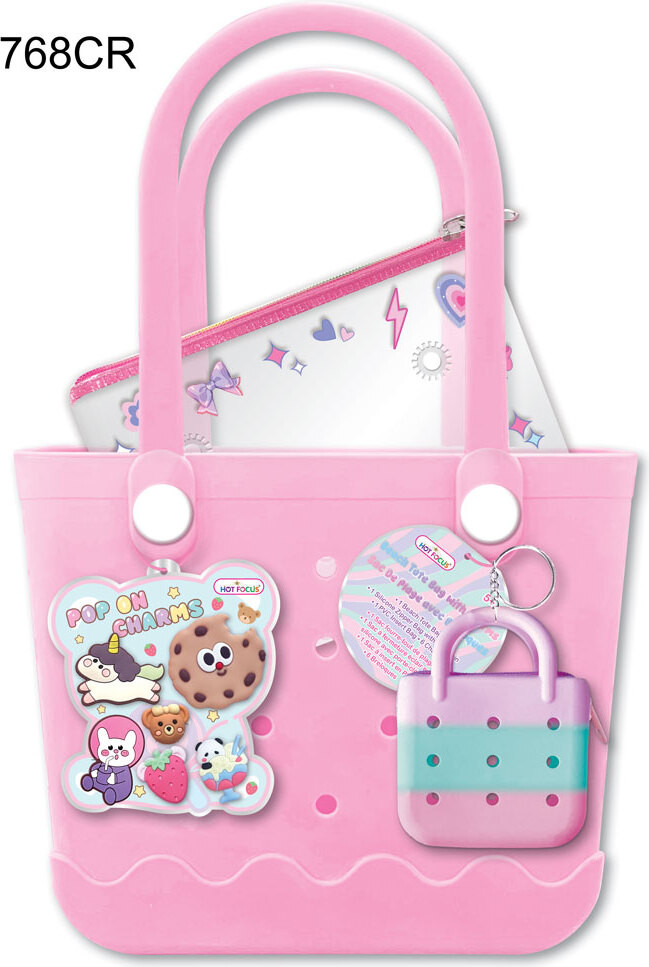 Beach Tote Bag with Charms, Critters 1