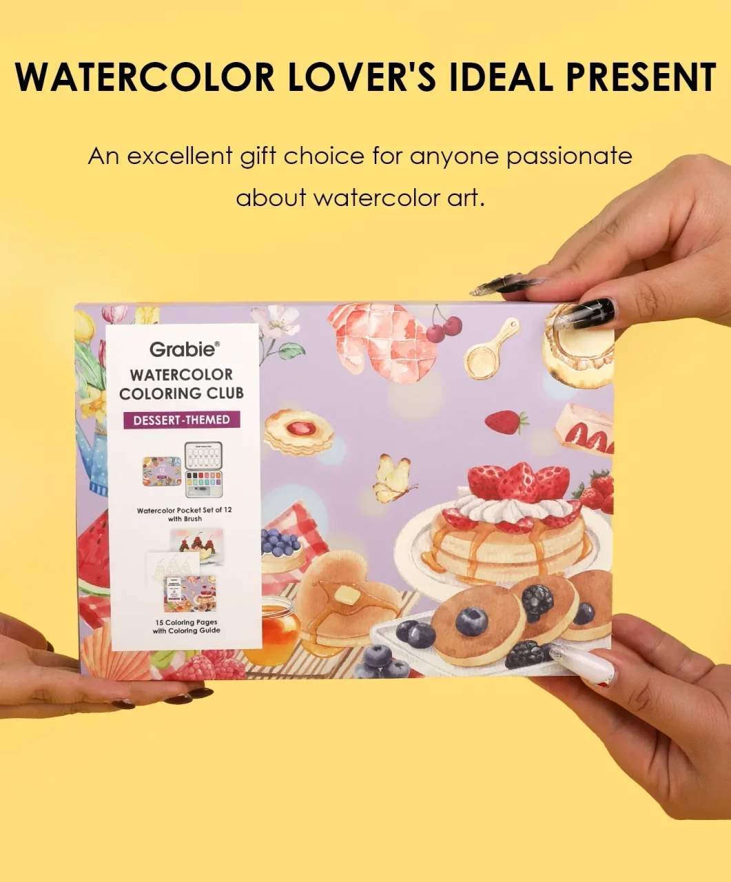 Dessert Watercolor Coloring Box