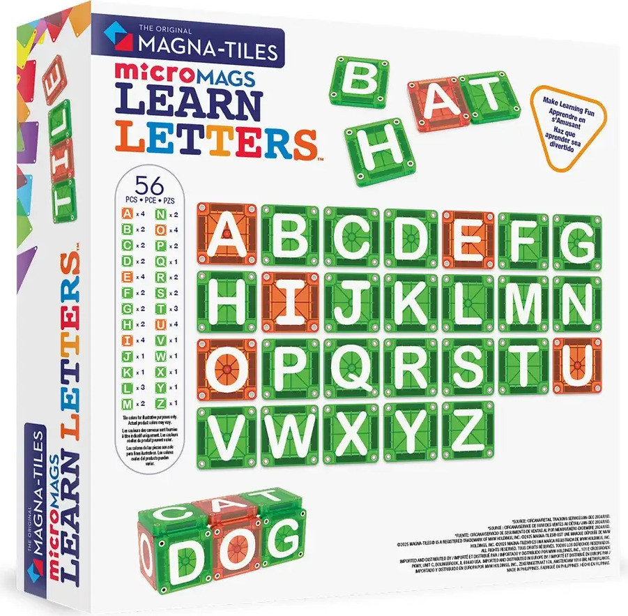 Magna Tiles microMAGS LEARN Letters 2