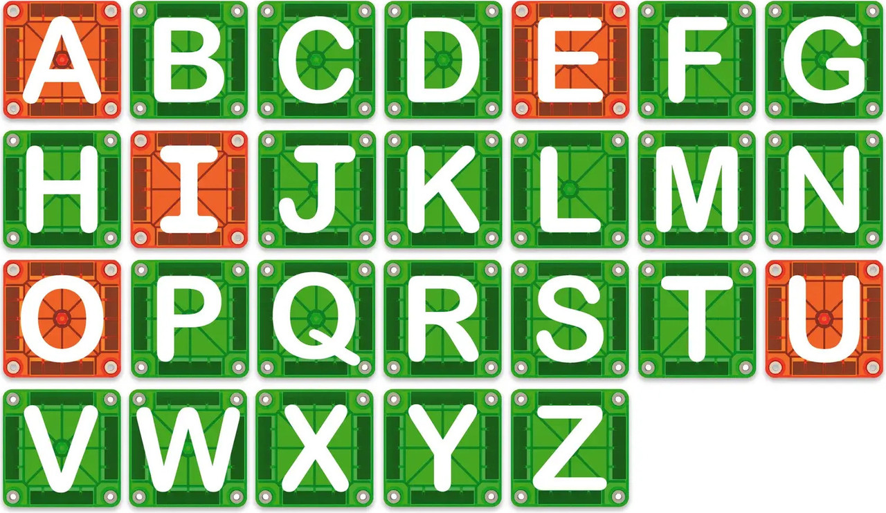 Magna Tiles microMAGS LEARN Letters 4