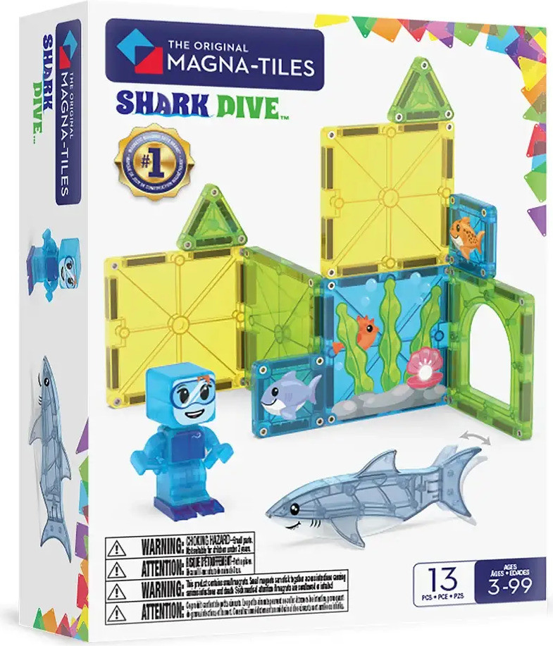 Magna-Tiles Shark Dive 13-Piece Set 1