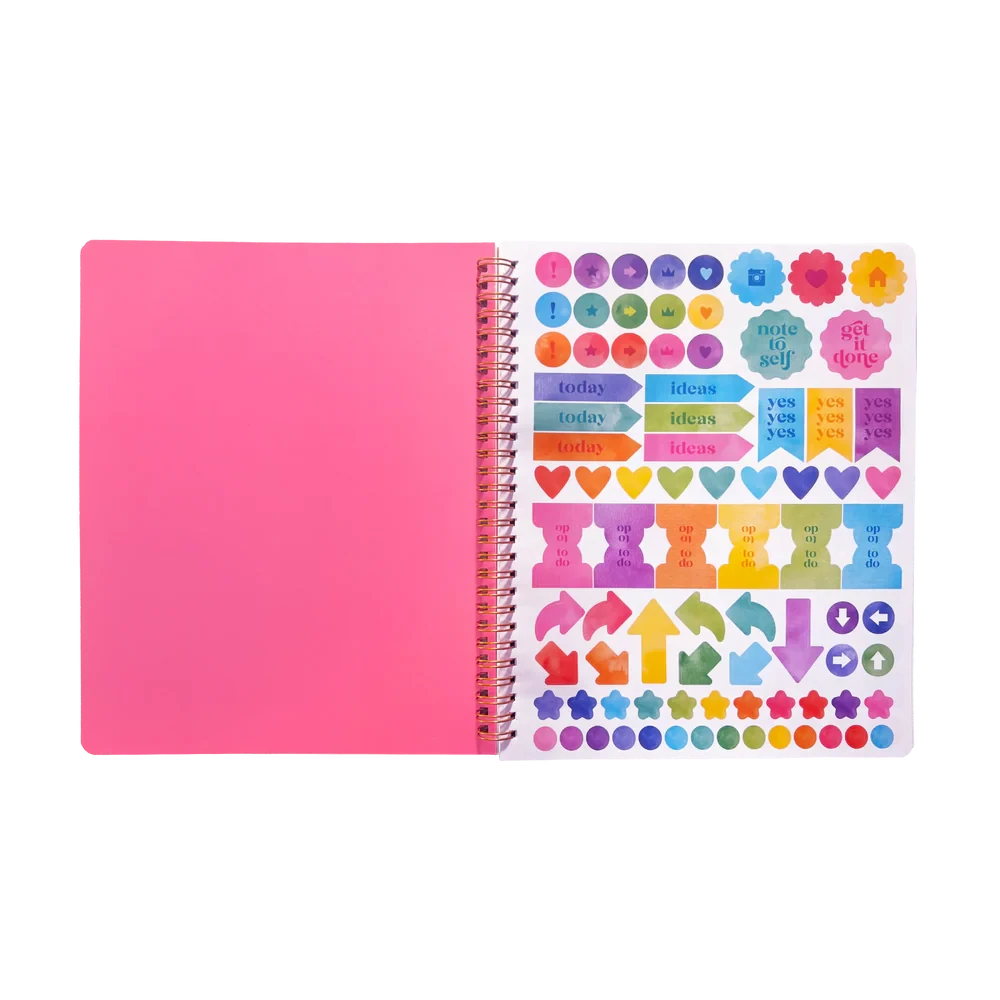 Artful Notes Notebook Reverse Coloring Book