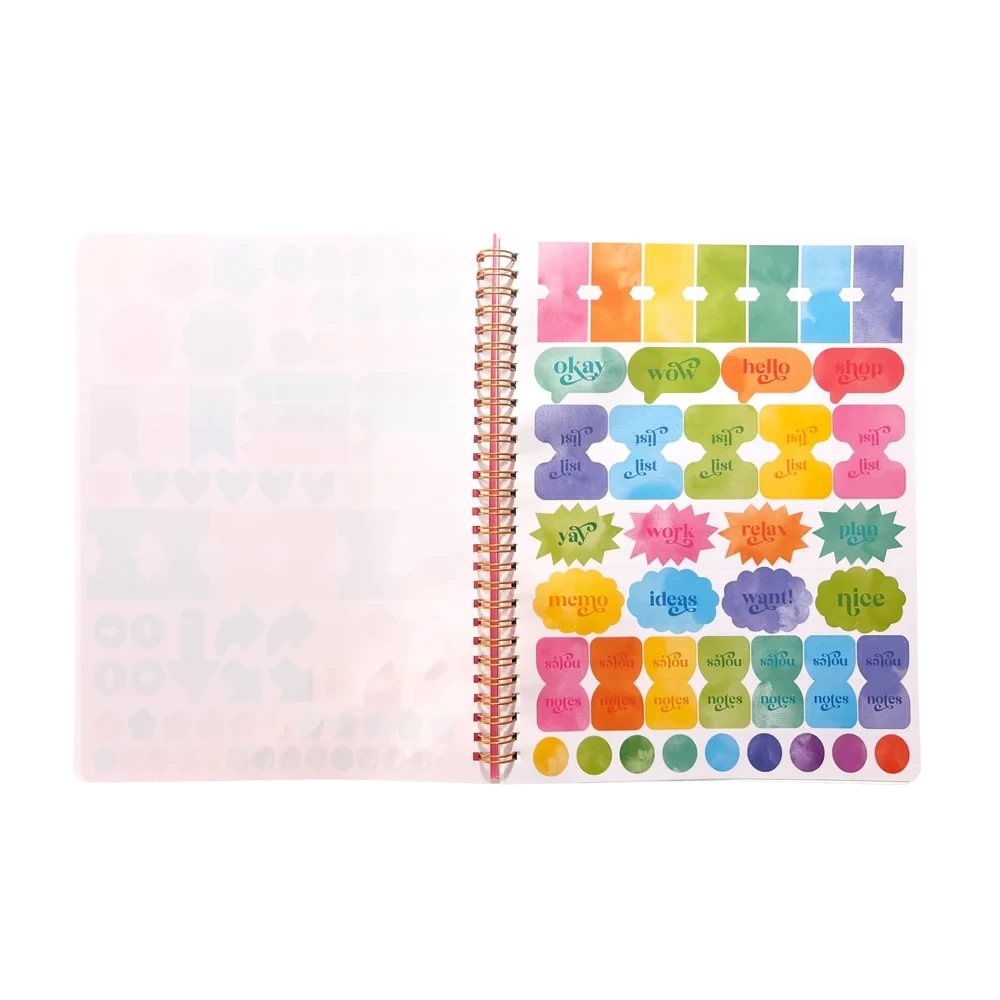 Artful Notes Notebook Reverse Coloring Book