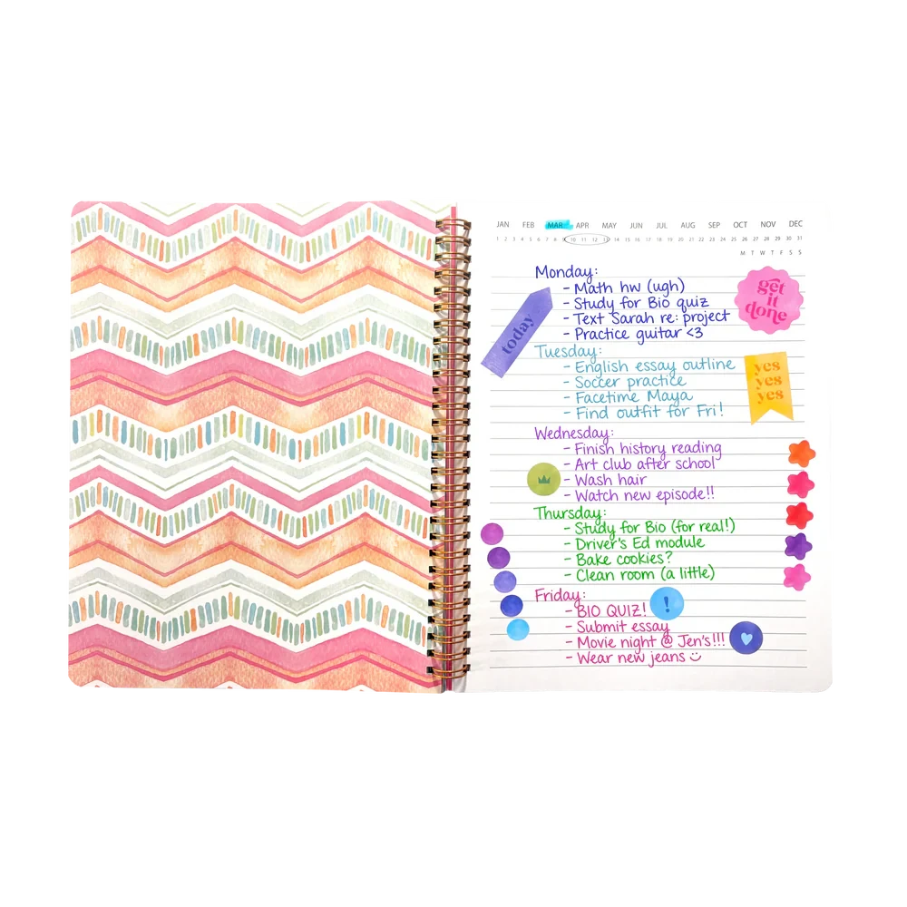 Artful Notes Notebook Reverse Coloring Book