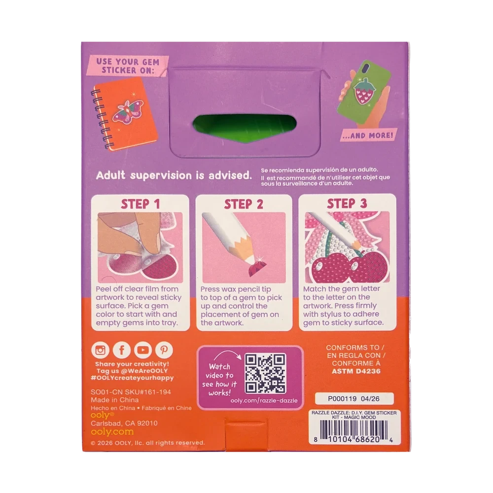 Mini Razzle Dazzle Diy Gem Sticker Kit