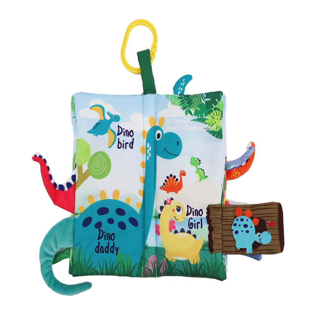 Dino Tails Crinkle Cloth Book