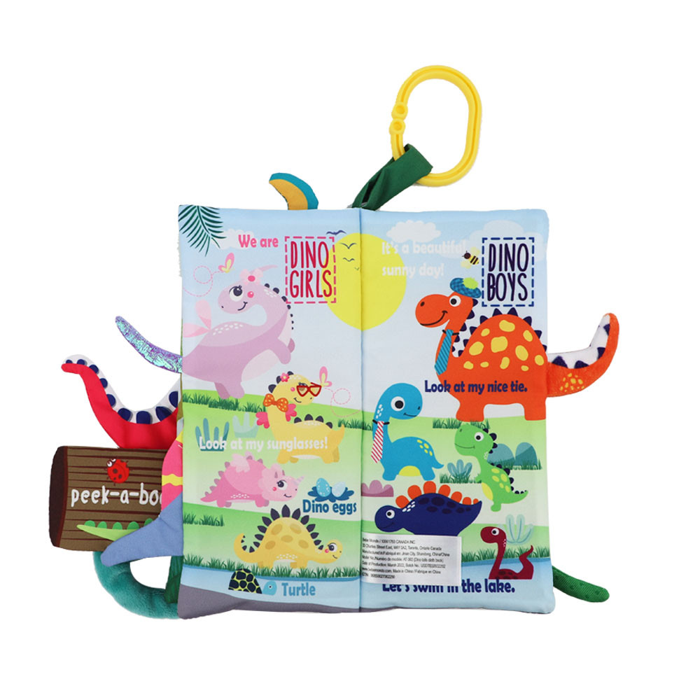 Dino Tails Crinkle Cloth Book