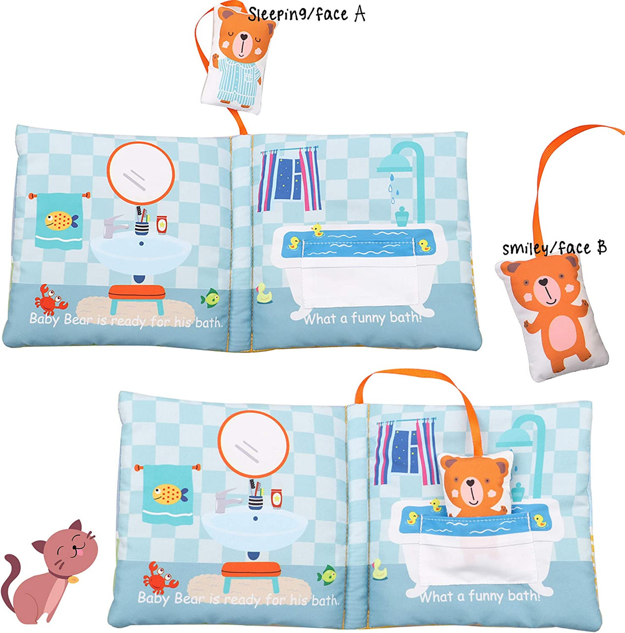 Teddy Bear Goodnight Cloth Book
