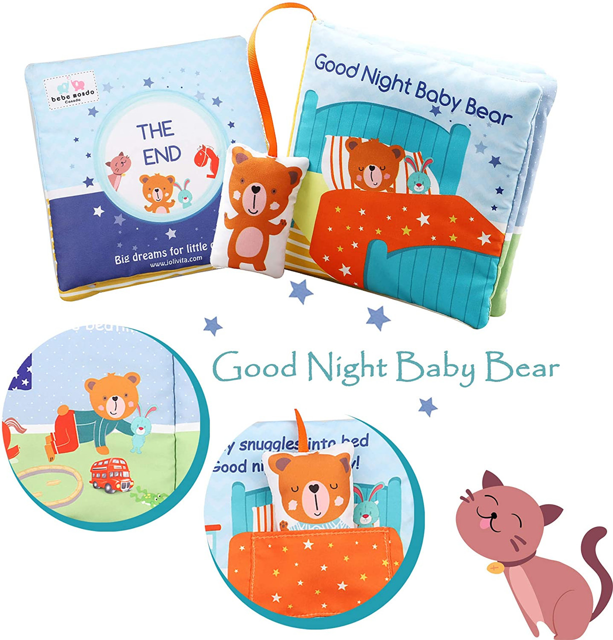 Teddy Bear Goodnight Cloth Book
