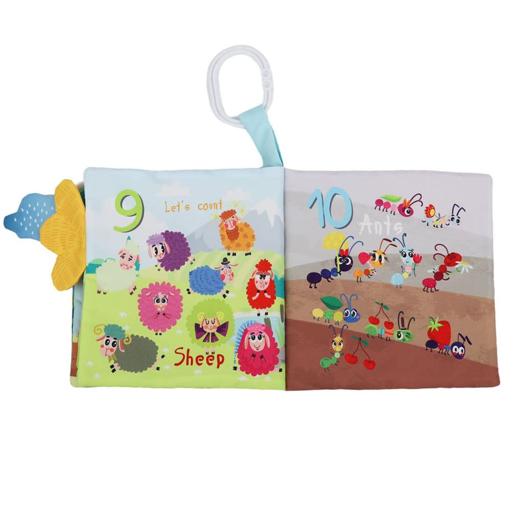 Farm & Jungle Cloth Book With Teether