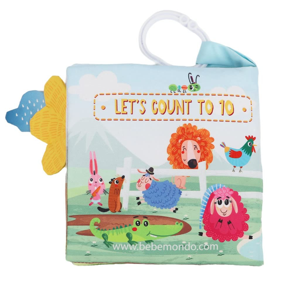 Farm & Jungle Cloth Book With Teether