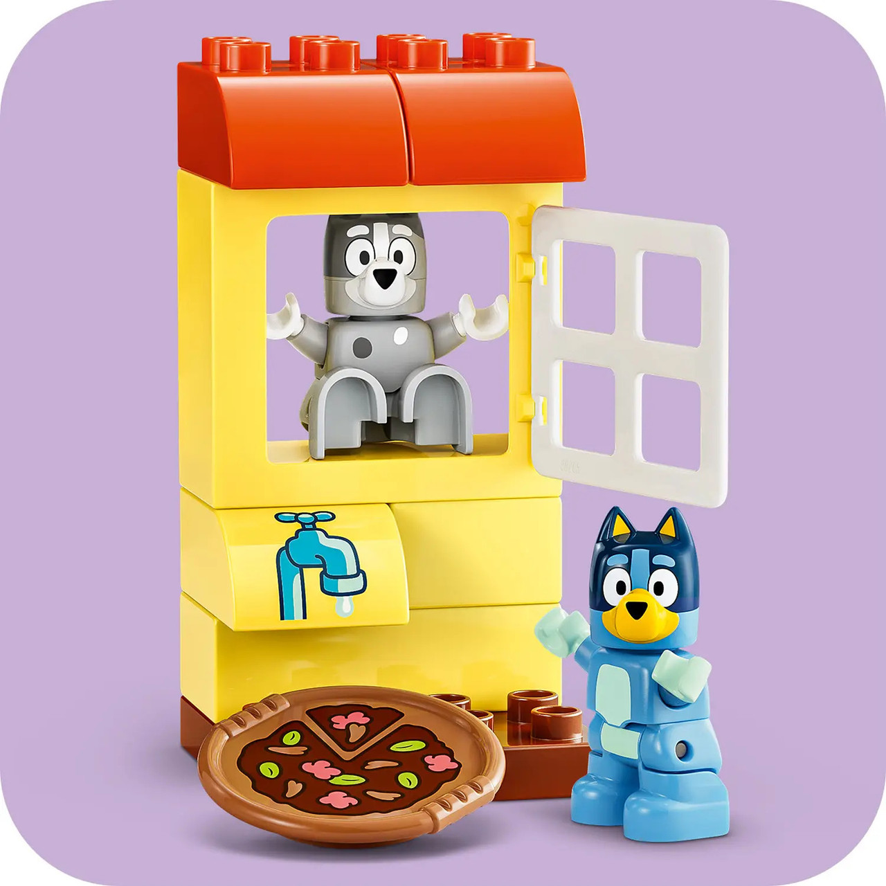 LEGO® DUPLO® Bluey Pizza Girls with Muffin and Bluey 5