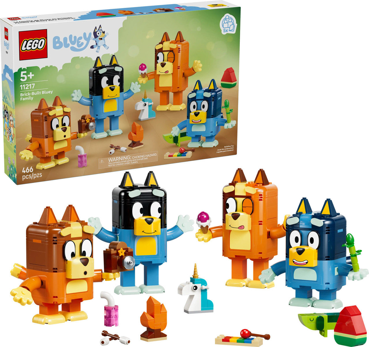 LEGO® Bluey Brick-Built Bluey Family 1