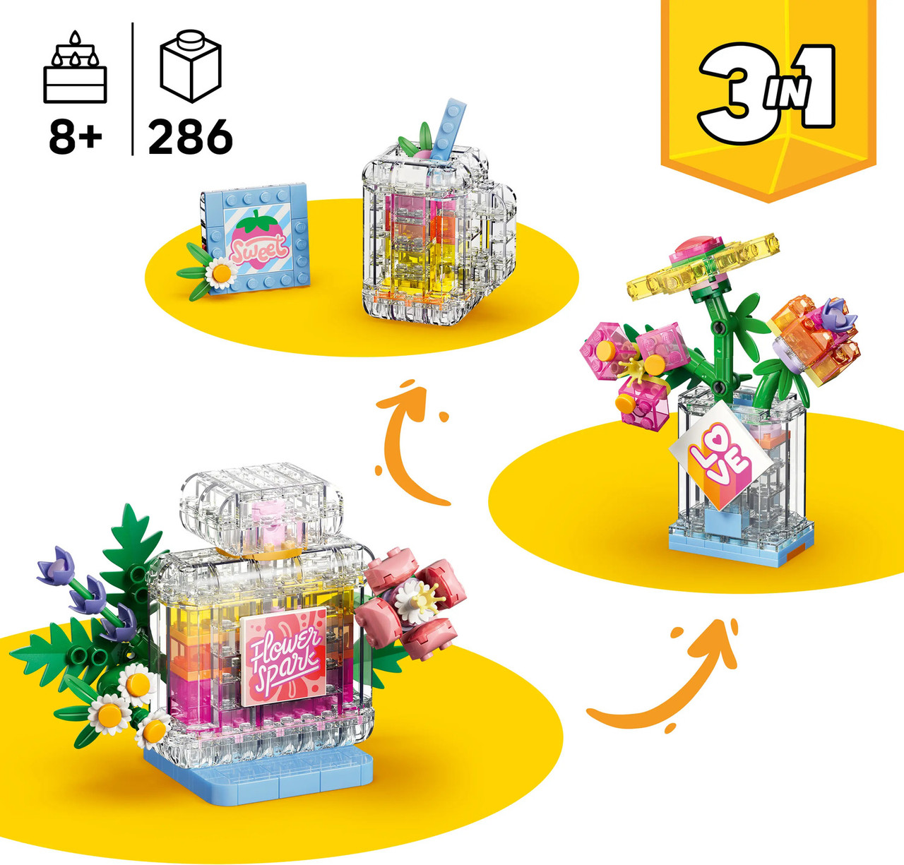 LEGO® Creator Floral Decor Perfume Bottle 4