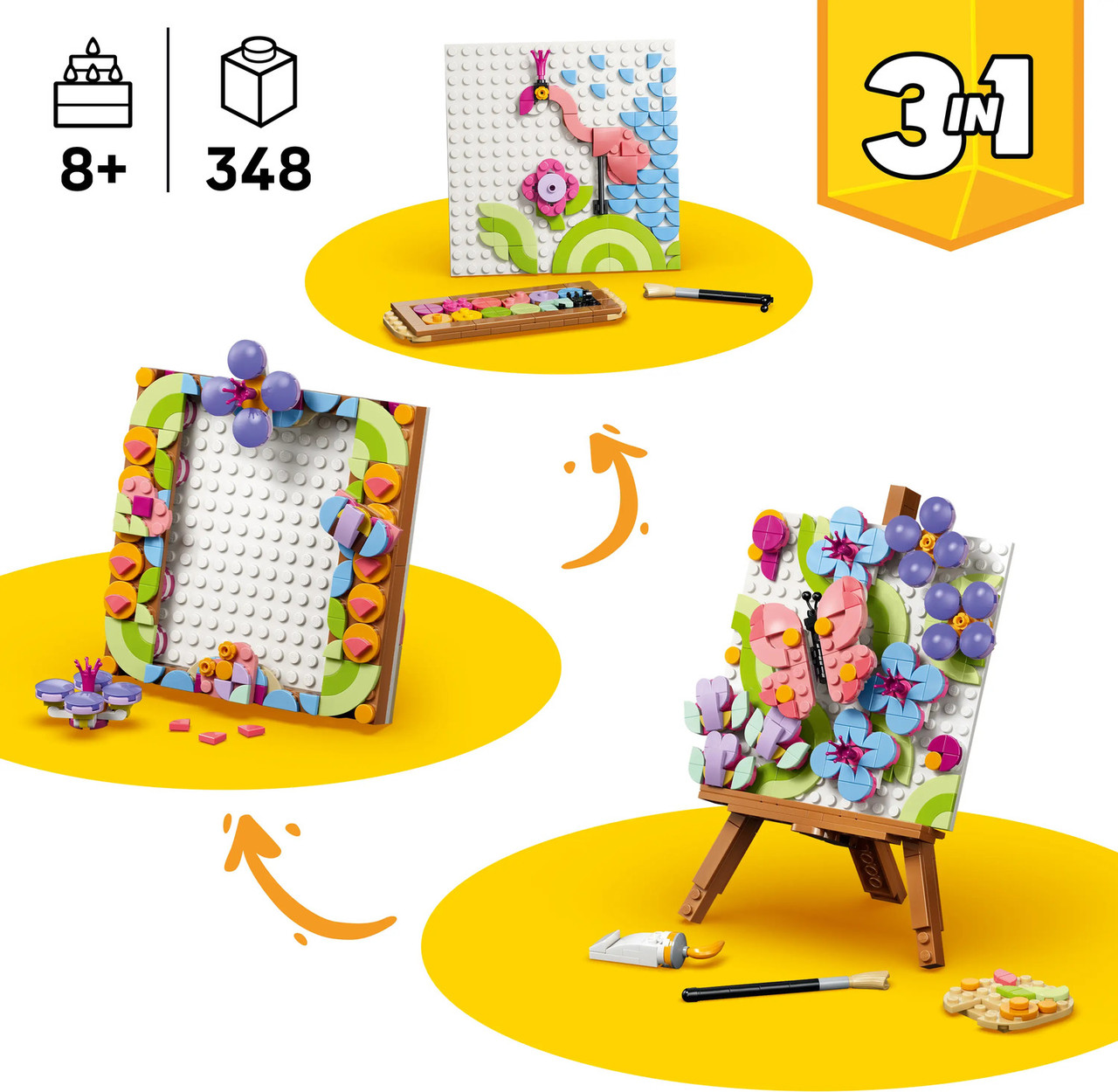 LEGO® Creator Floral Art Decor Painting 4