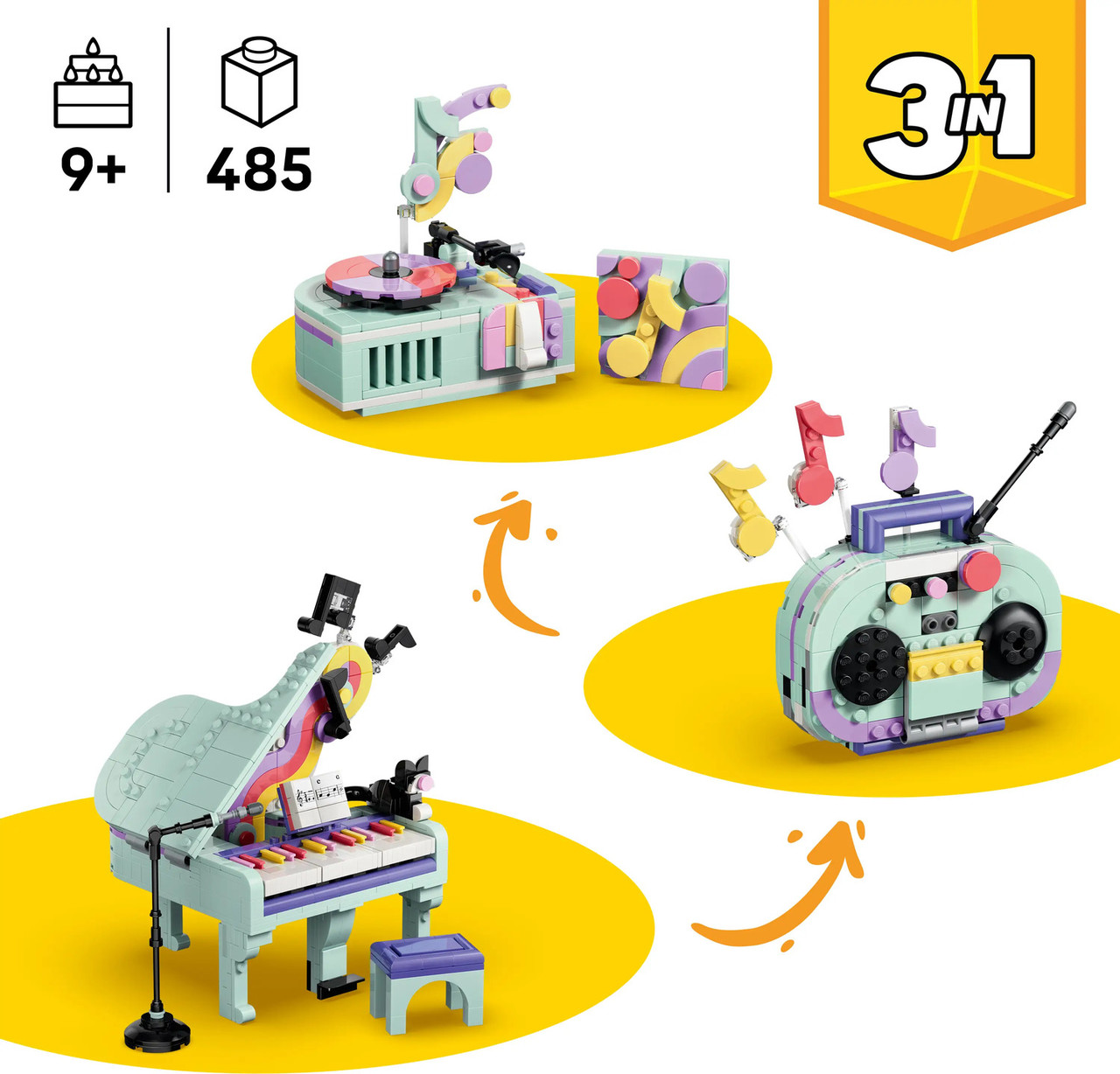 LEGO® Creator Music Decor Piano with Cat 4