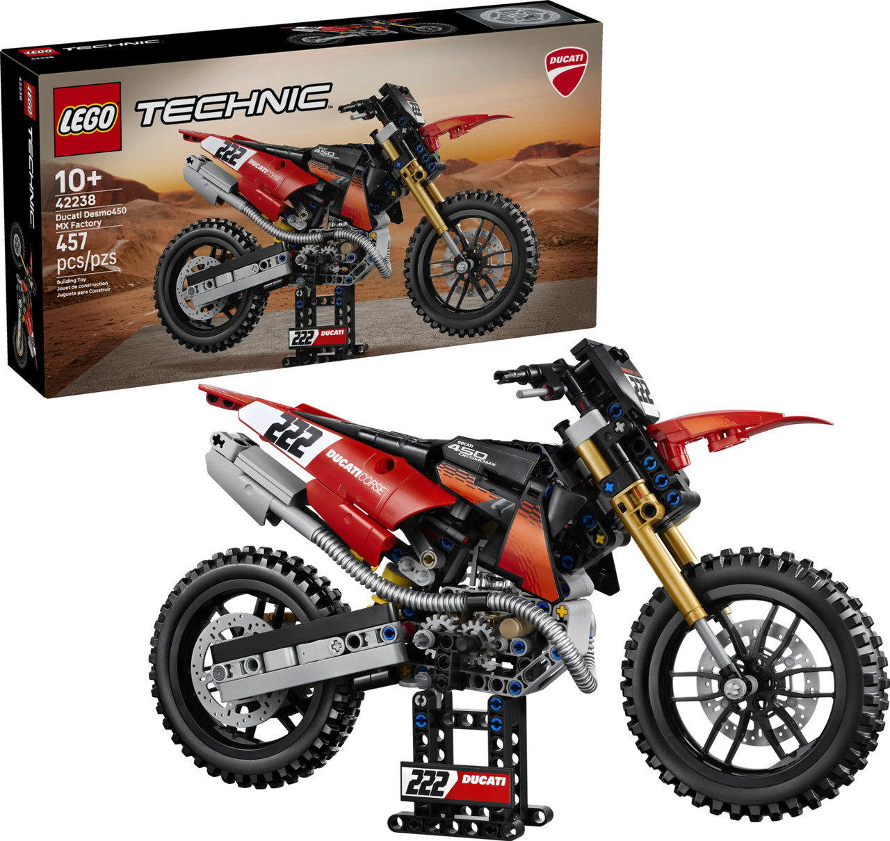 LEGO® Technic™ Ducati Desmo450 MX Factory Motorcycle 1